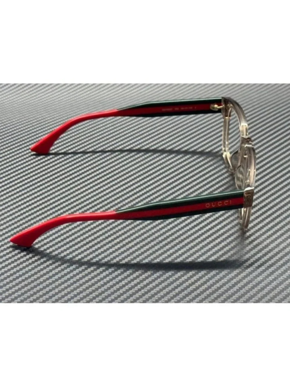 New Gucci Men Brown Transparent Eyeglasses 48-21-145